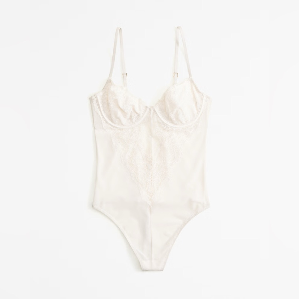 Lace and Satin Bodysuit